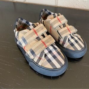 Burberry Mini Markham Nova Check Toddler Kids Shoes Sneaker Eu Size 24 US Size 8